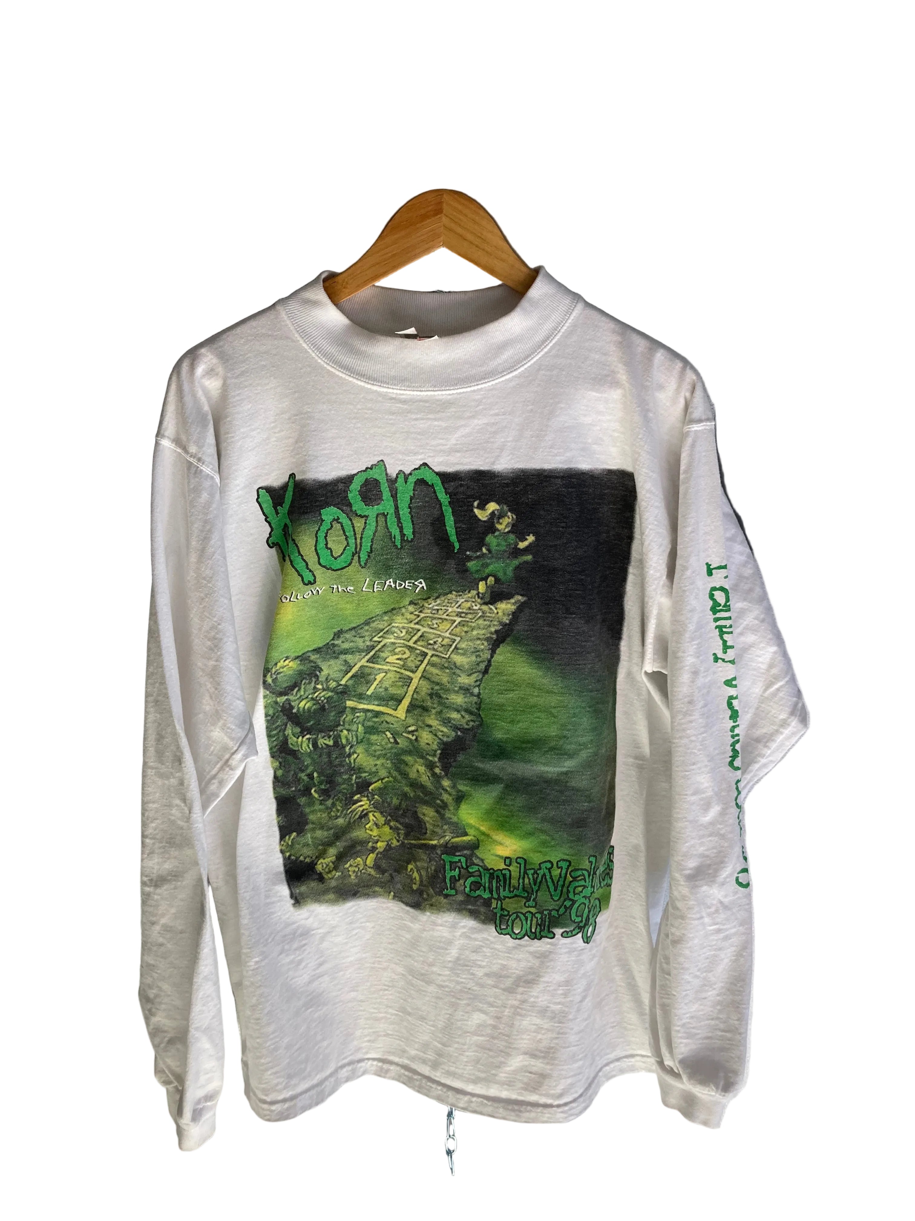 1990s korn family value tour boot longsleeve XL