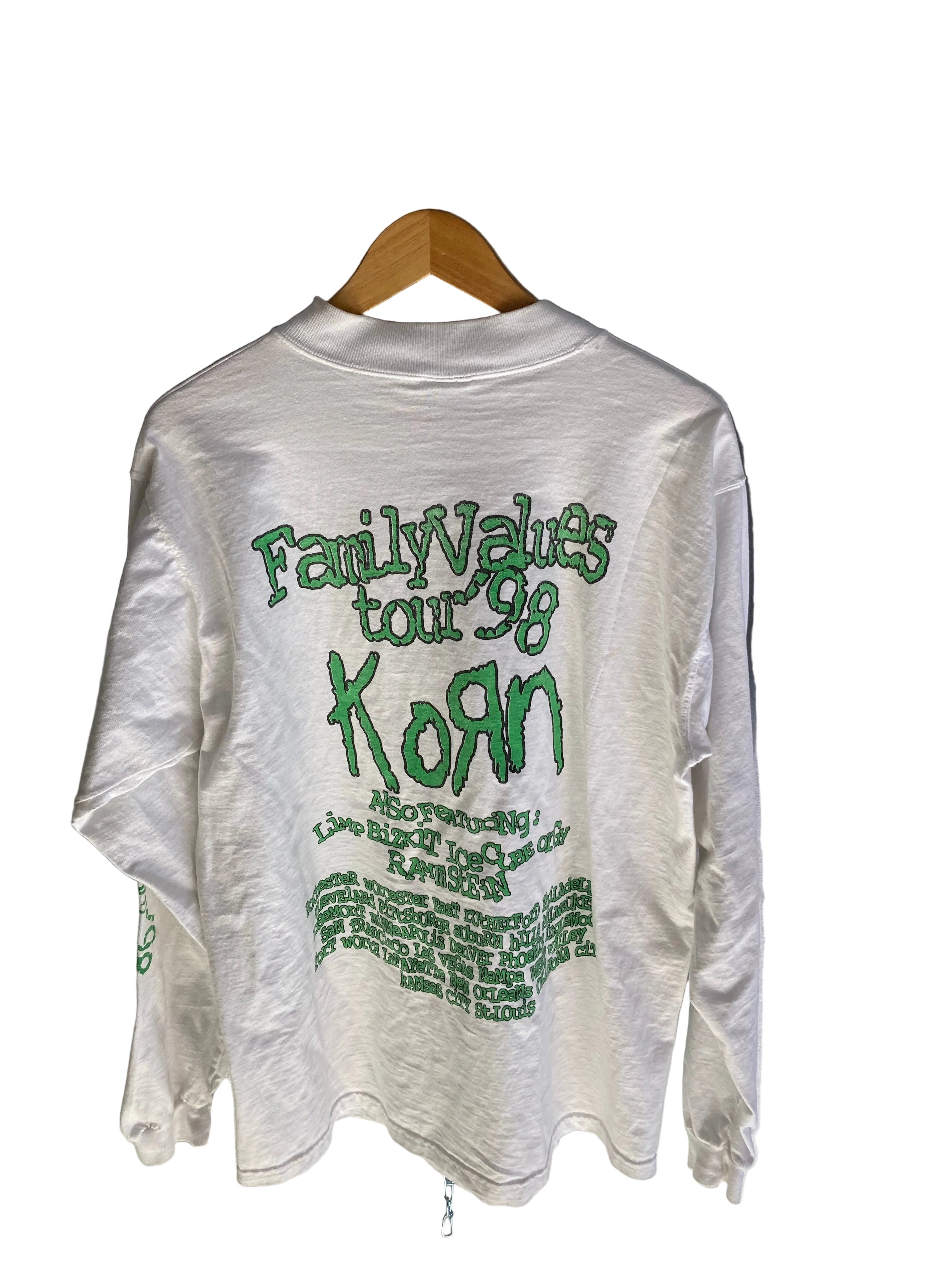 1990s korn family value tour boot longsleeve XL