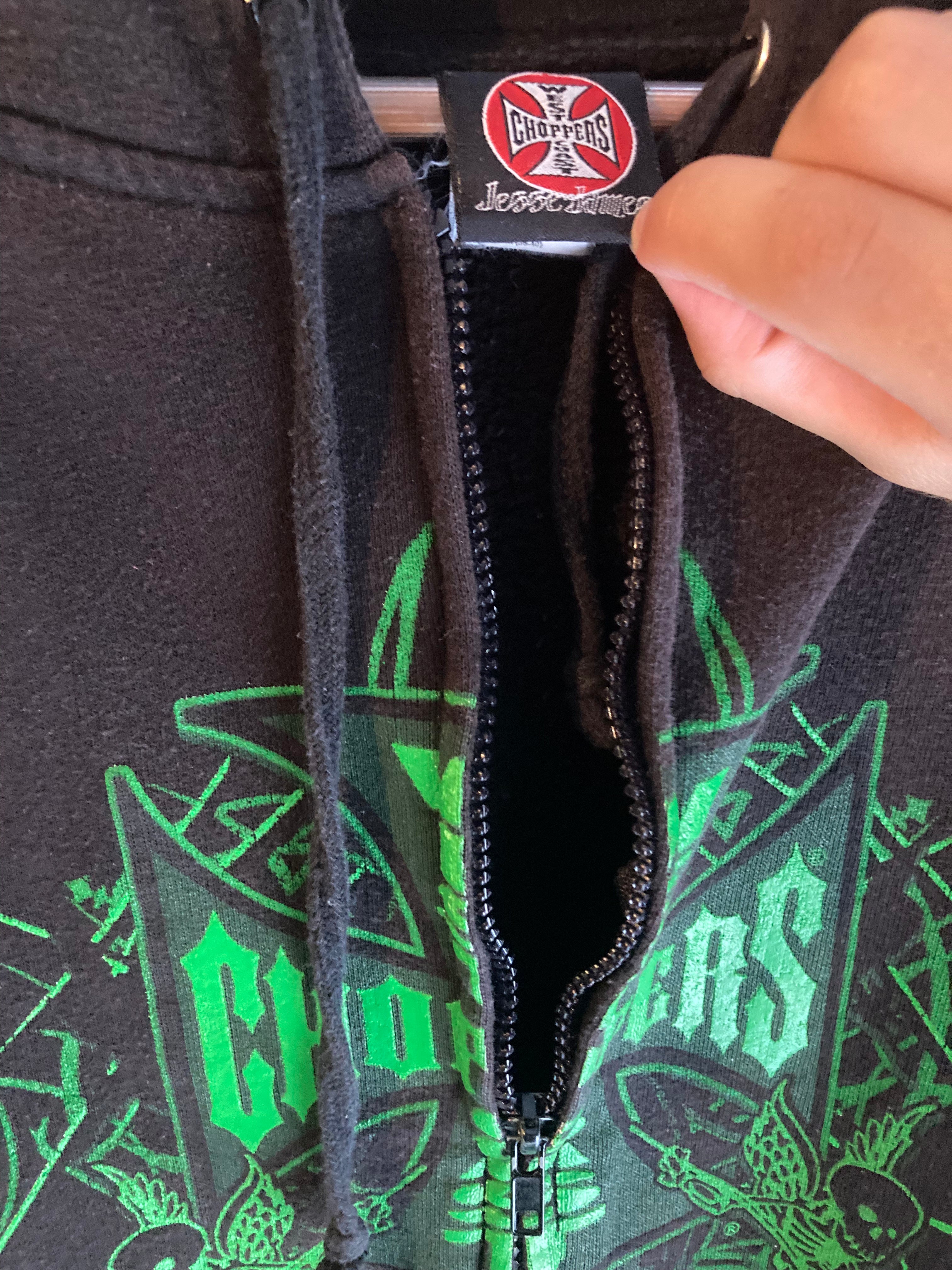 2000s west coast choppers zip up hoodie M