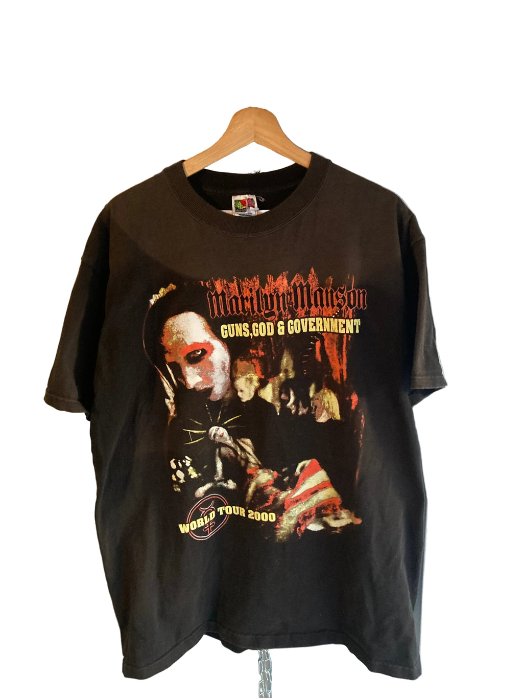 2000 Marilyn Manson guns god government world tour XL