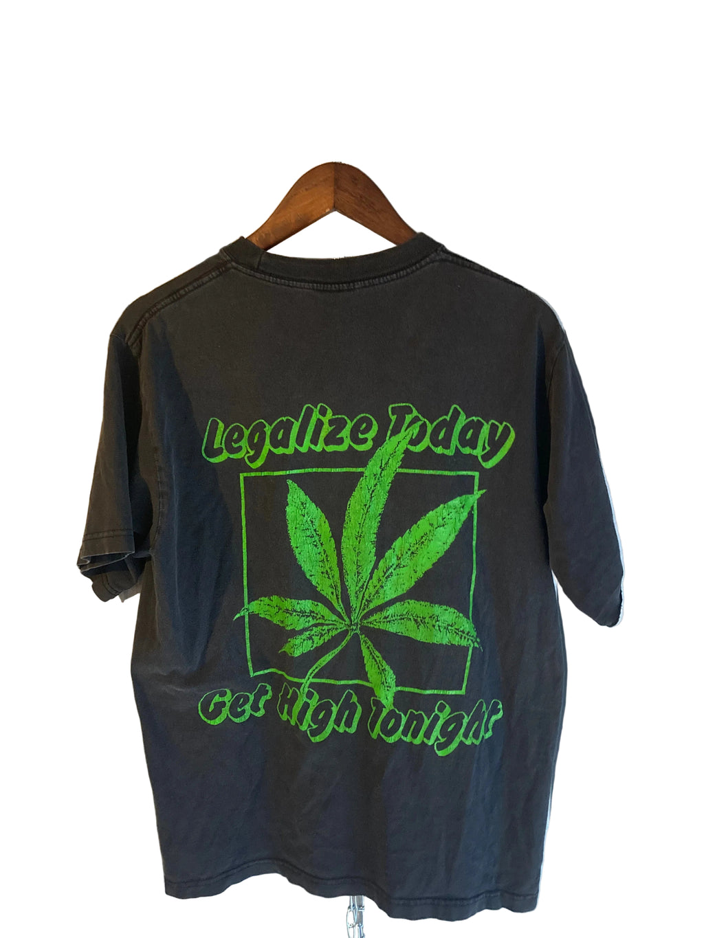 2000s legalize weed tee L