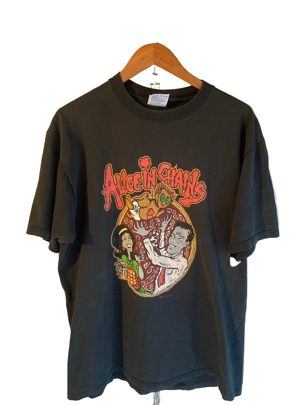 1990s alice in chains voodoo doll tee XL