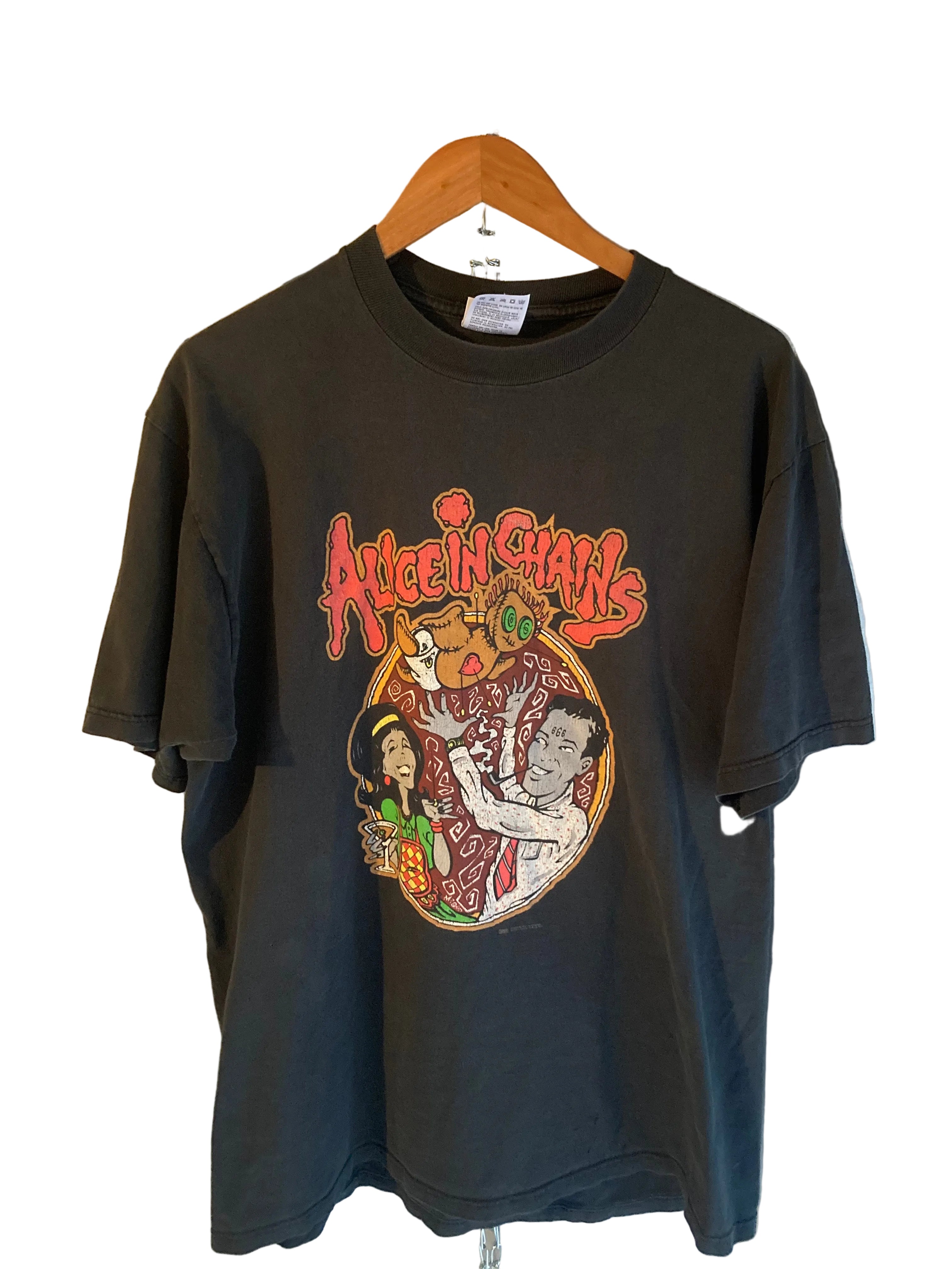 1990s alice in chains voodoo doll tee XL