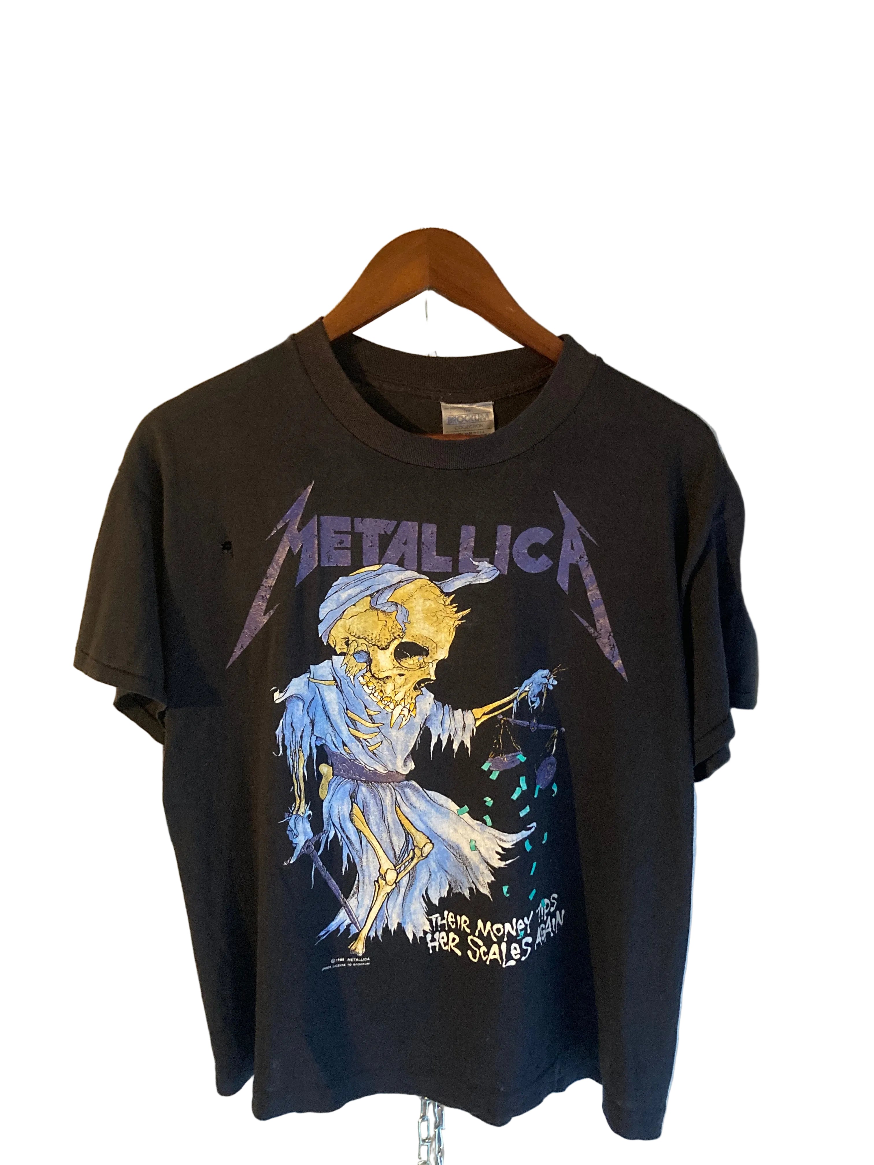 1980s metallica pushead tee L