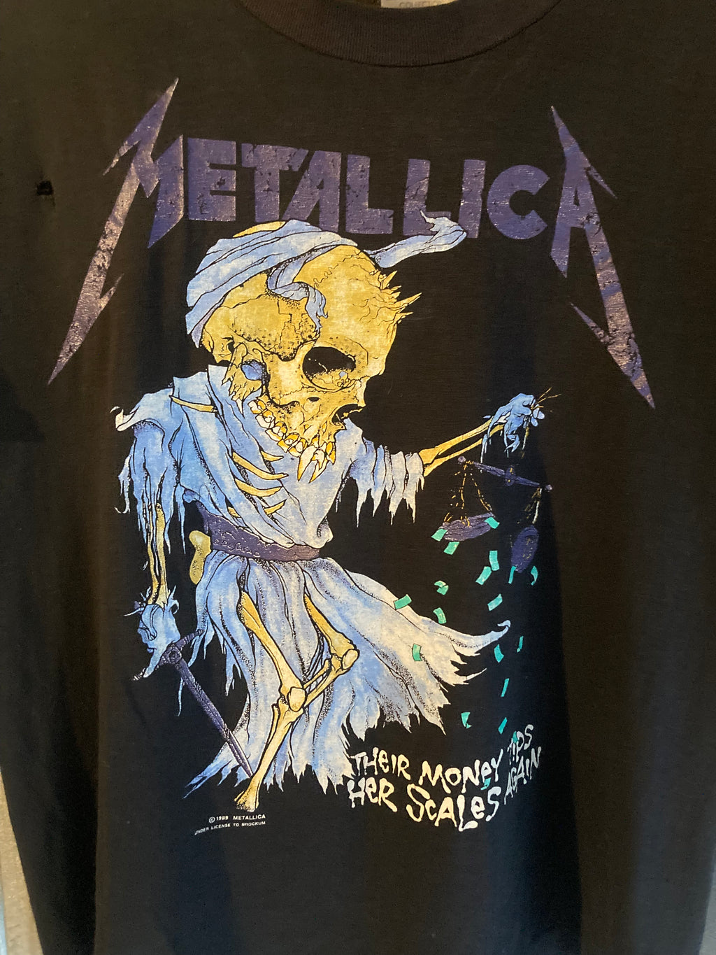 1980s metallica pushead tee L