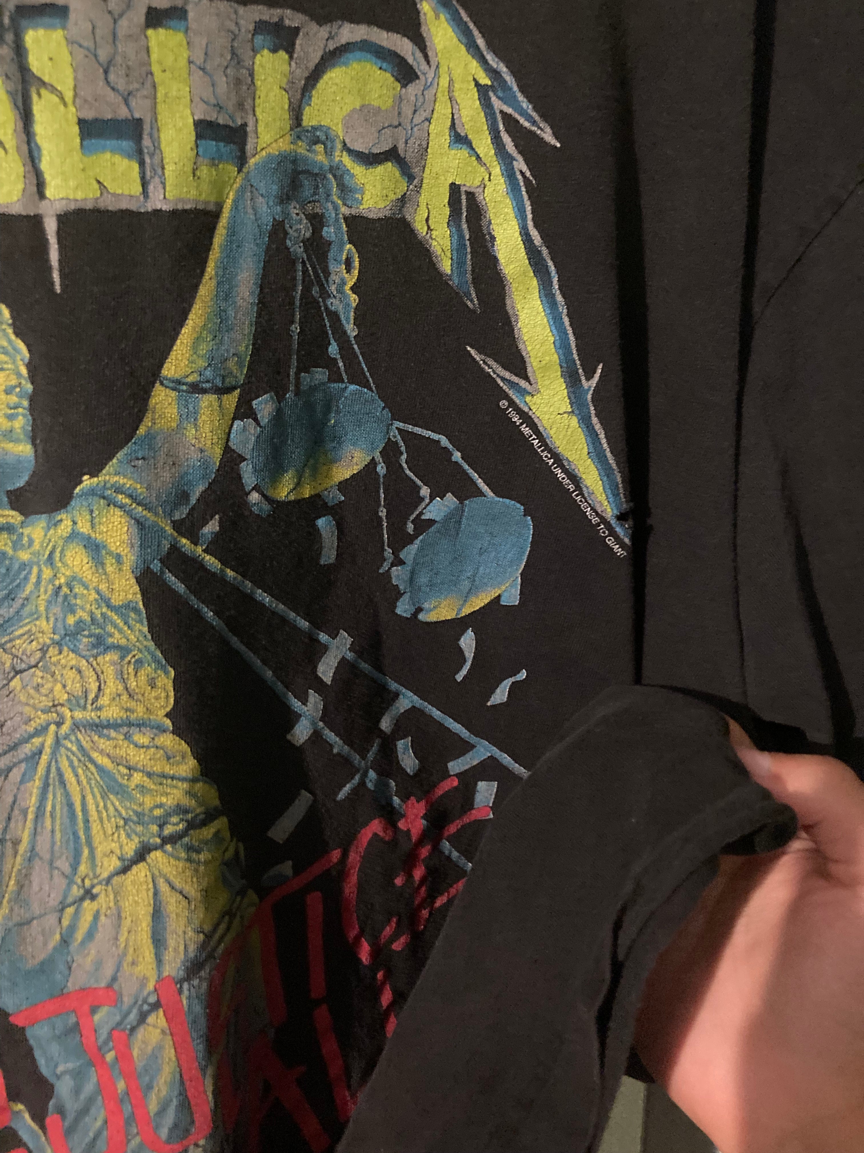 1990s Metallica justice for all xl