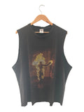 1990s Rammstein burning man cut off tee XL