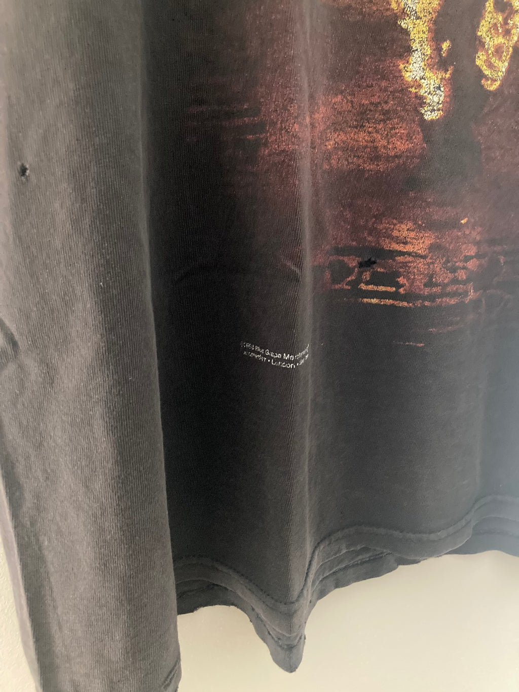 1990s Rammstein burning man cut off tee XL