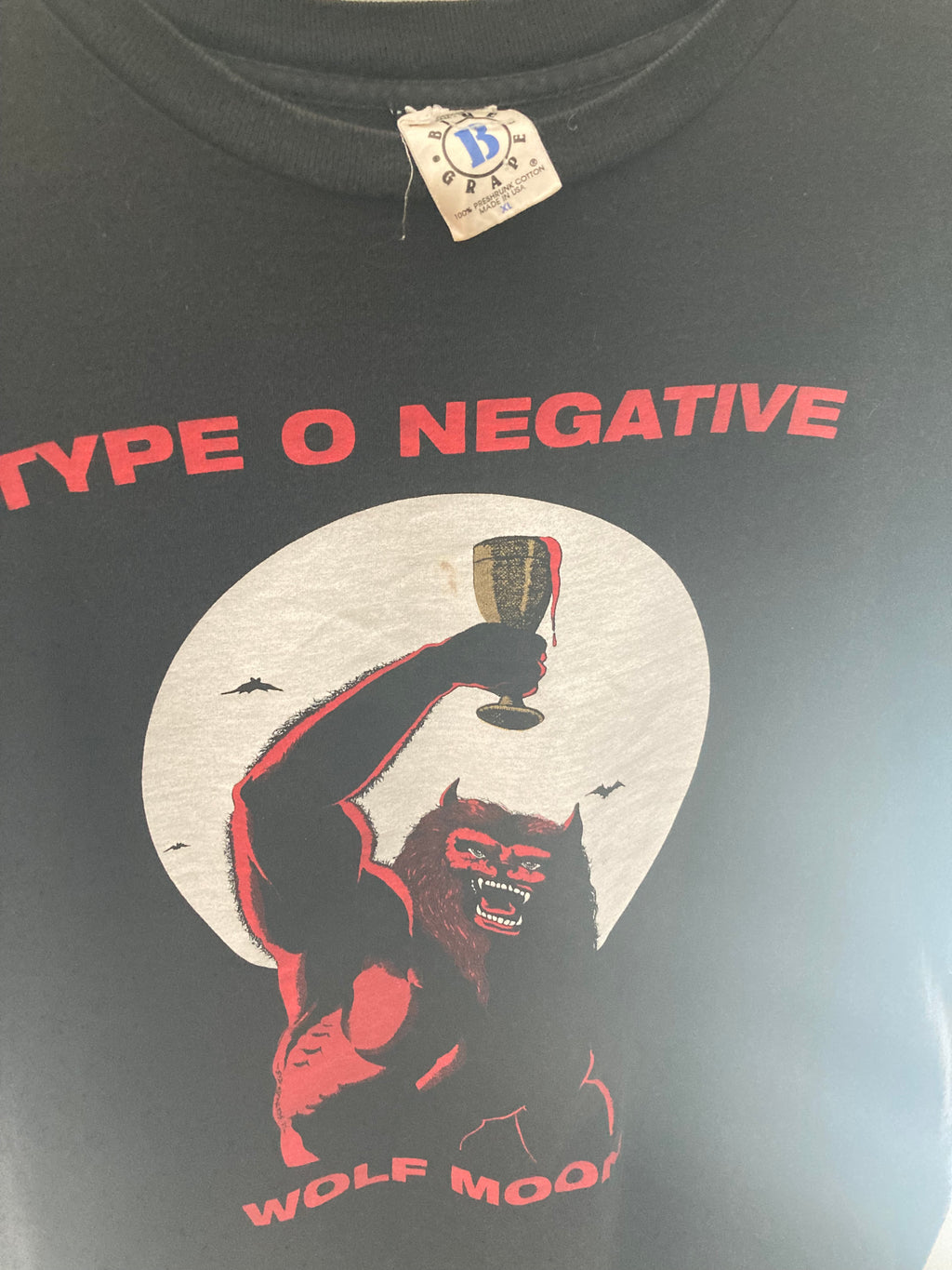 1990s type o negative let us prey wolf moon tee XL