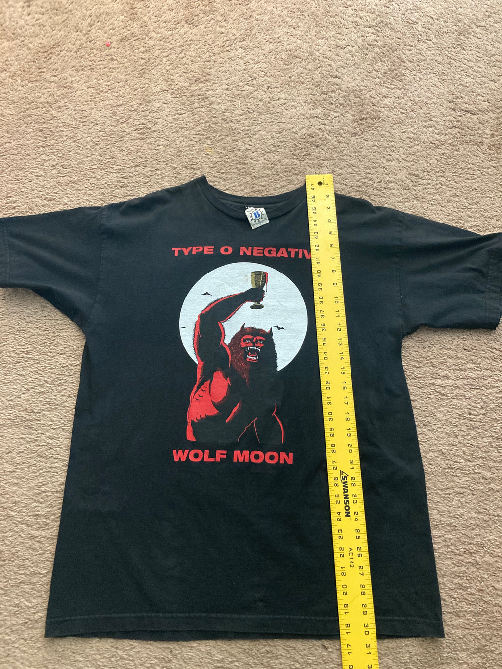 1990s type o negative let us prey wolf moon tee XL
