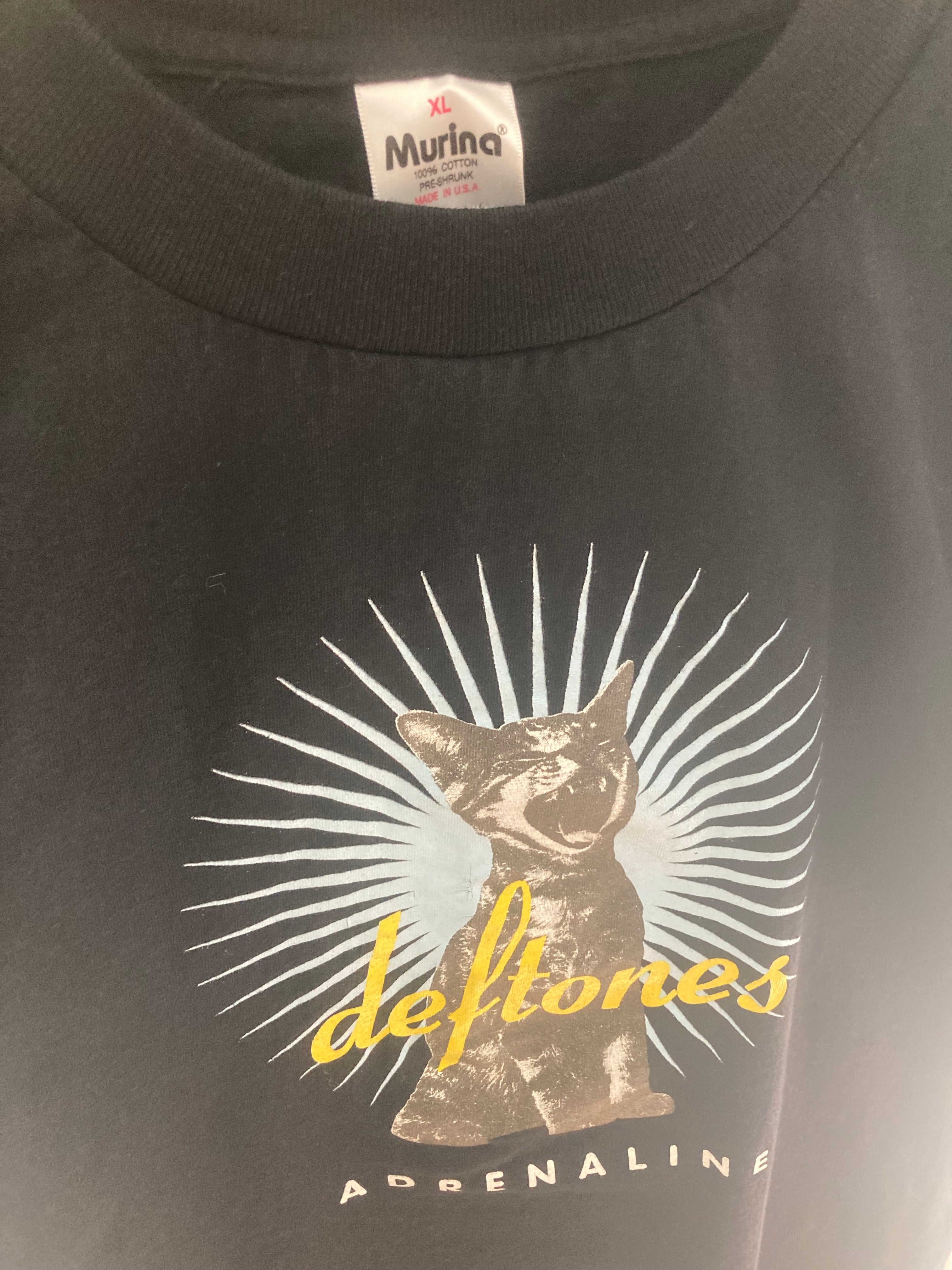 1990s deftones adrenaline maverick records promo tee xl