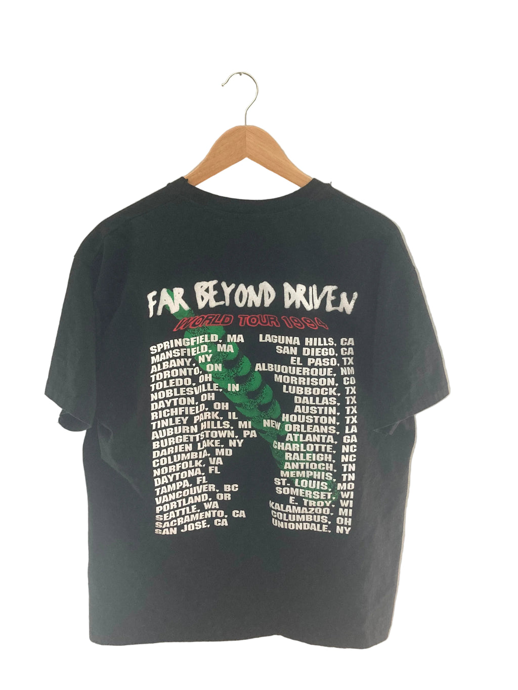 1990s pantera far beyond driven 1994 tour tee xl