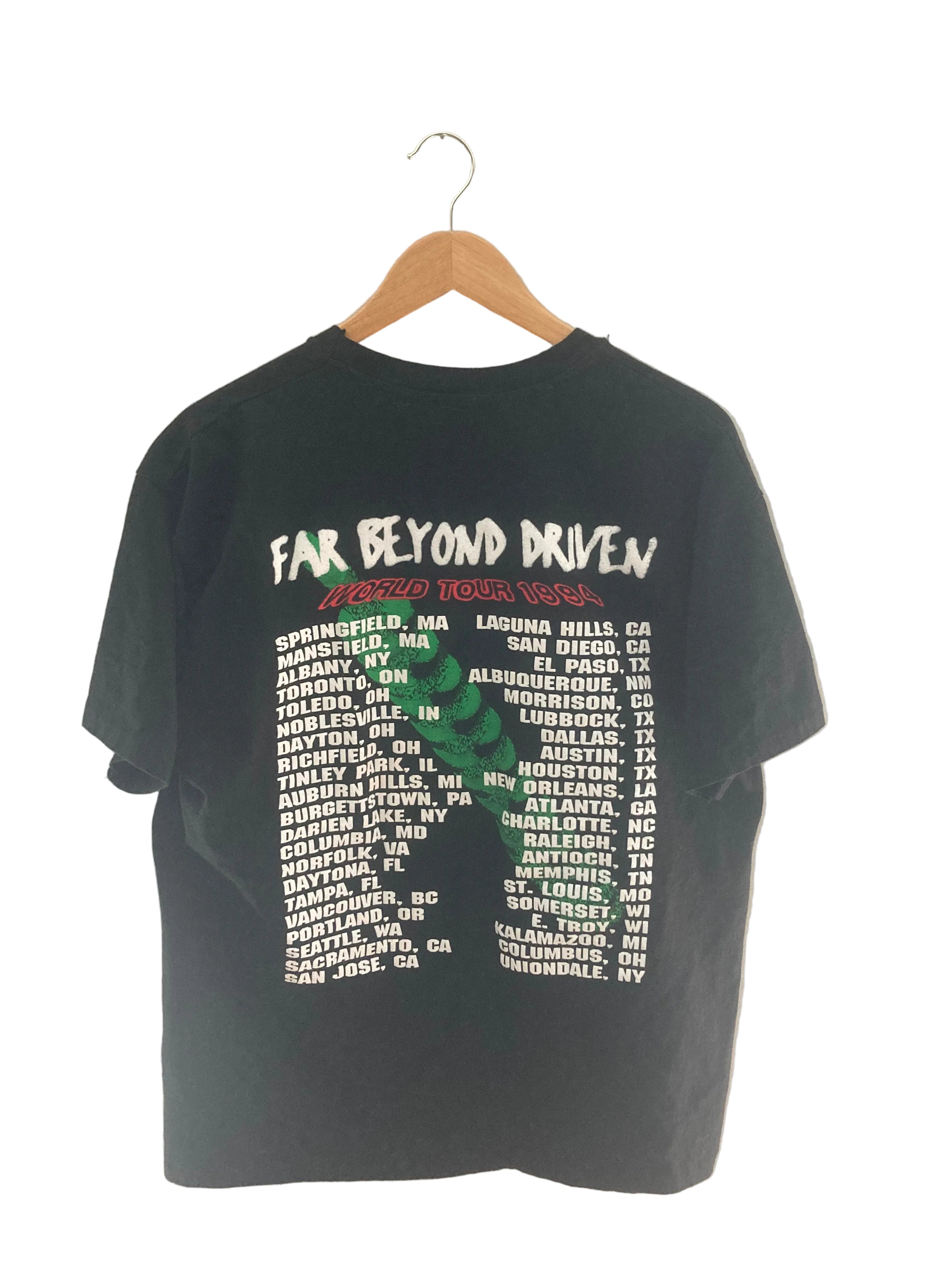 1990s pantera far beyond driven 1994 tour tee xl