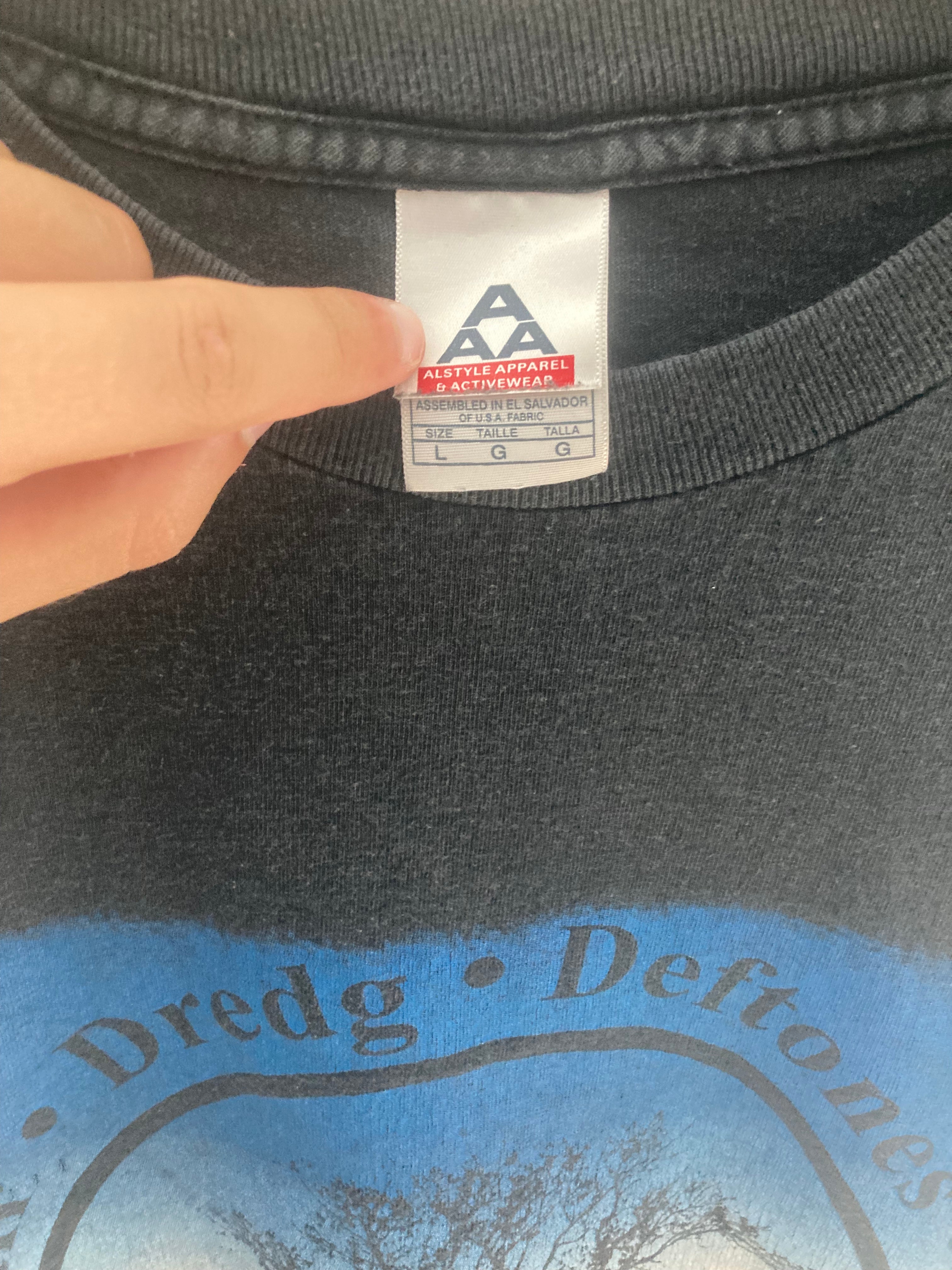 2000s deftones taste of chaos tour tee L