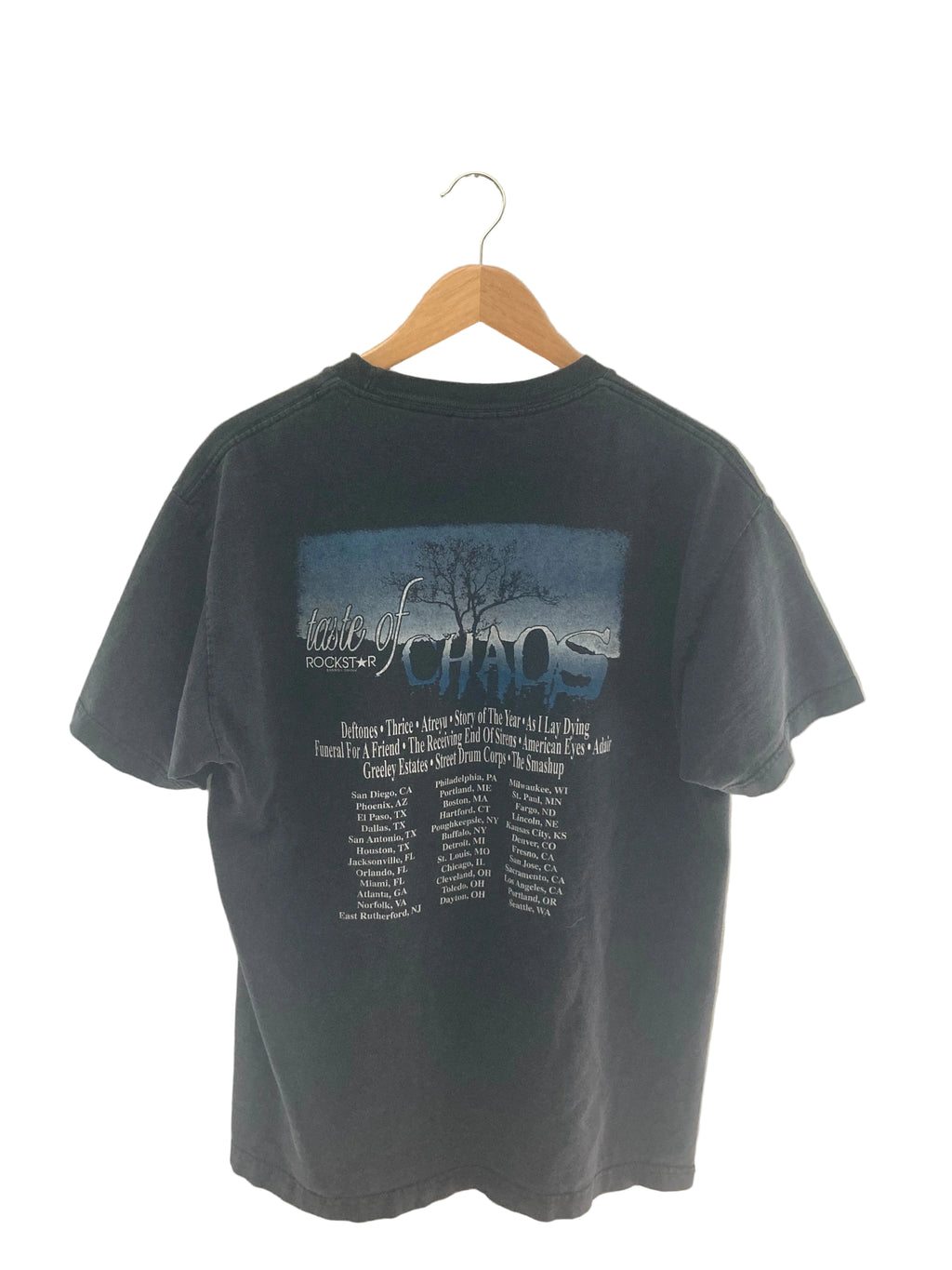 2000s deftones taste of chaos tour tee L