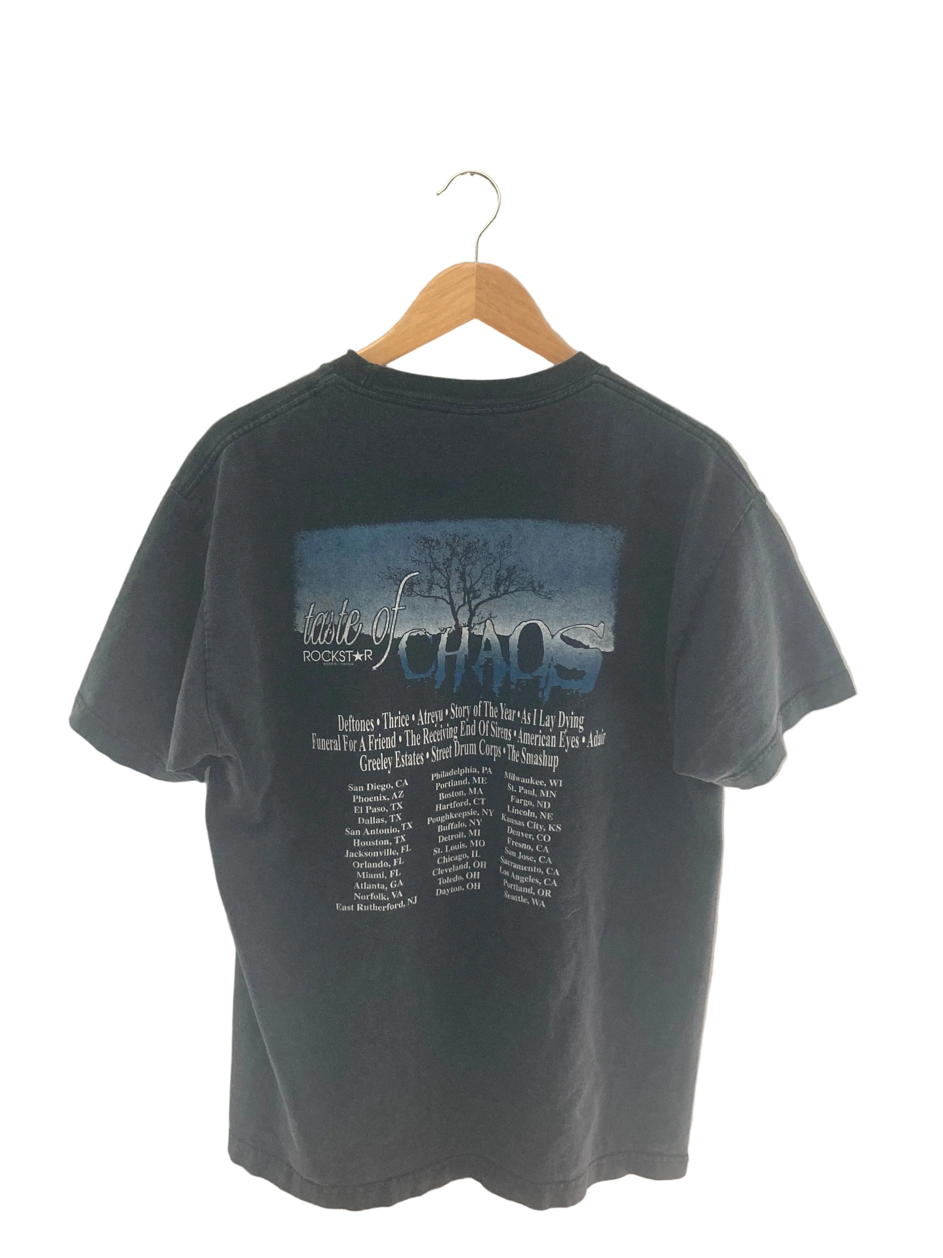 2000s deftones taste of chaos tour tee L