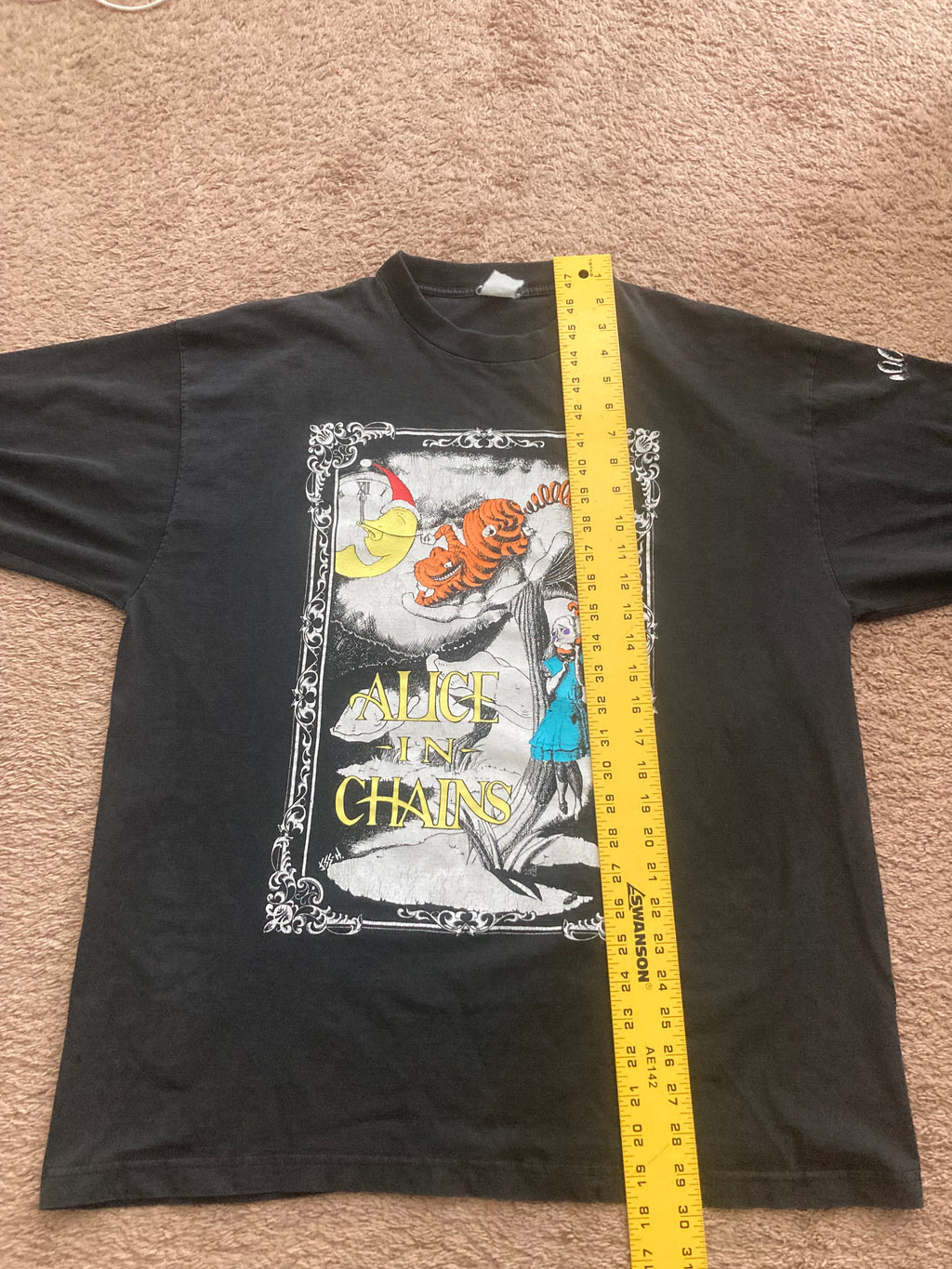 1990s alice in chains wonderland longsleeve tee xl
