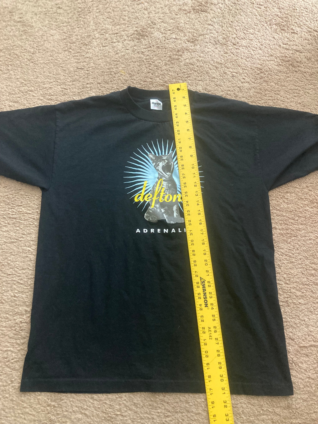 1990s deftones adrenaline maverick records promo tee xl