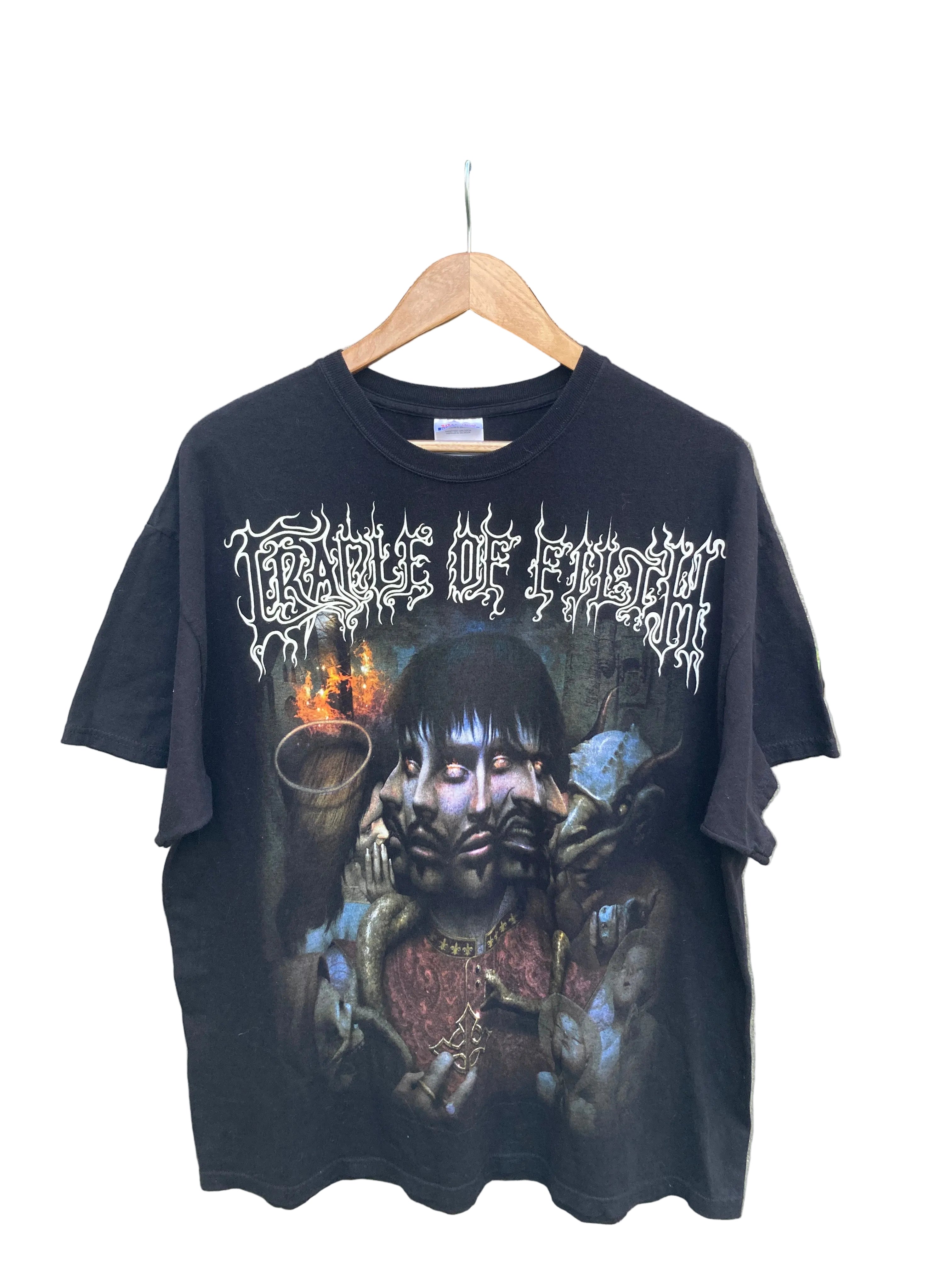 2000s cradle of filth godspeed on the devils thunder tee XL