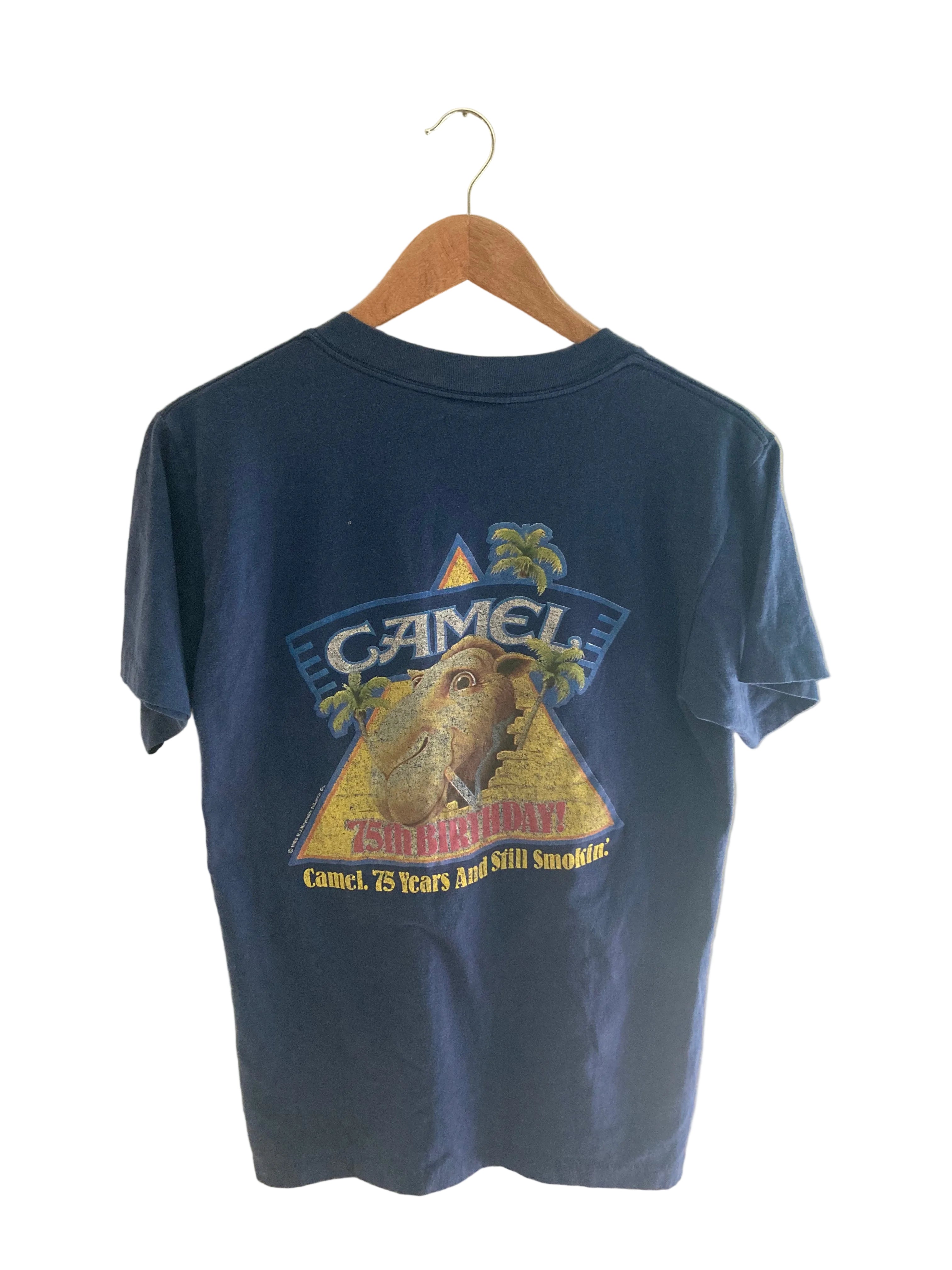 1980s camel smoking thin tee shirt L