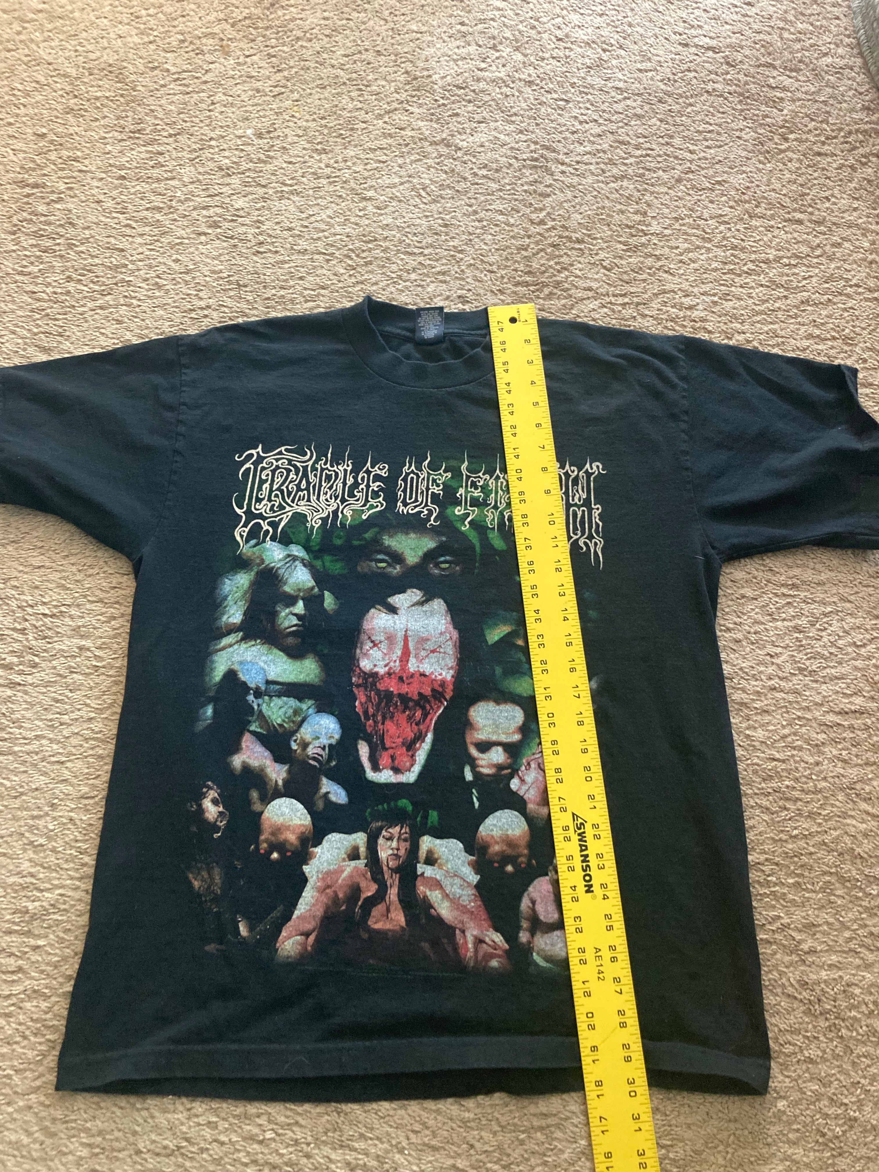 1990s cradle of filth canvas for a lick of pain rare tee XL