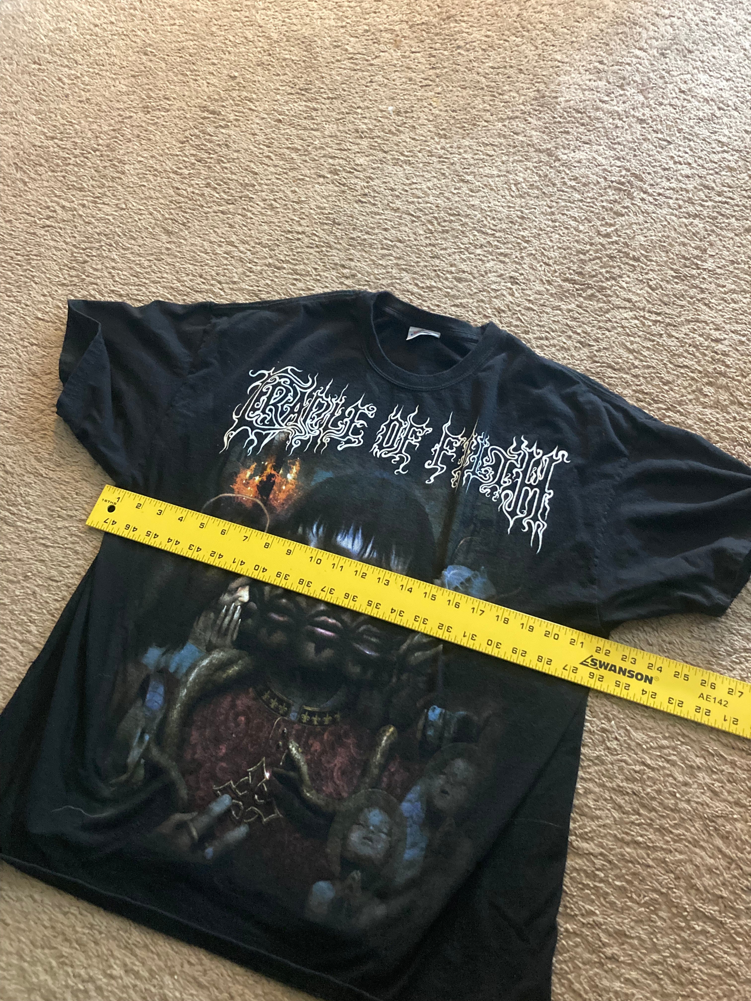 2000s cradle of filth godspeed on the devils thunder tee XL